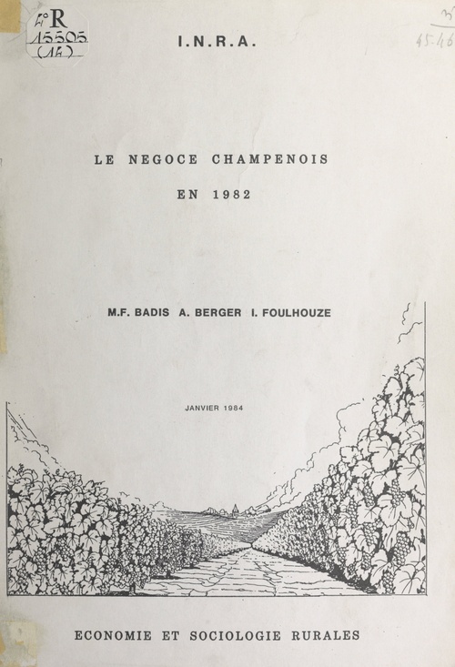 ebook cover of Le négoce champenois en 1982, by Alain Berger, Ines Foulhouze, Marie-Francoise Badis