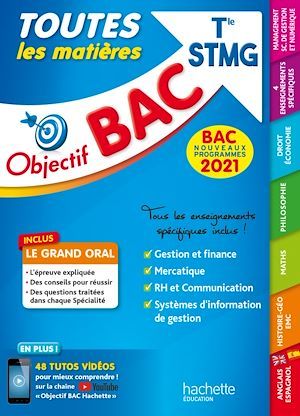 ebook cover of Objectif Bac 2021 Toutes les matières Term STMG, by Xxx