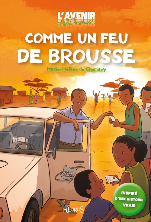 Couverture ebook de Comme un feu de brousse, de De Cherisey Marie-He