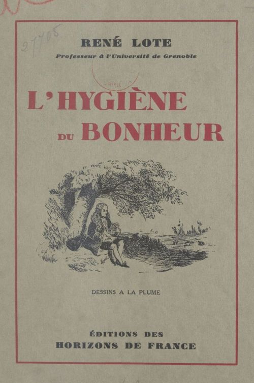 Couverture ebook de L'hygiène du bonheur, de Rene Lote