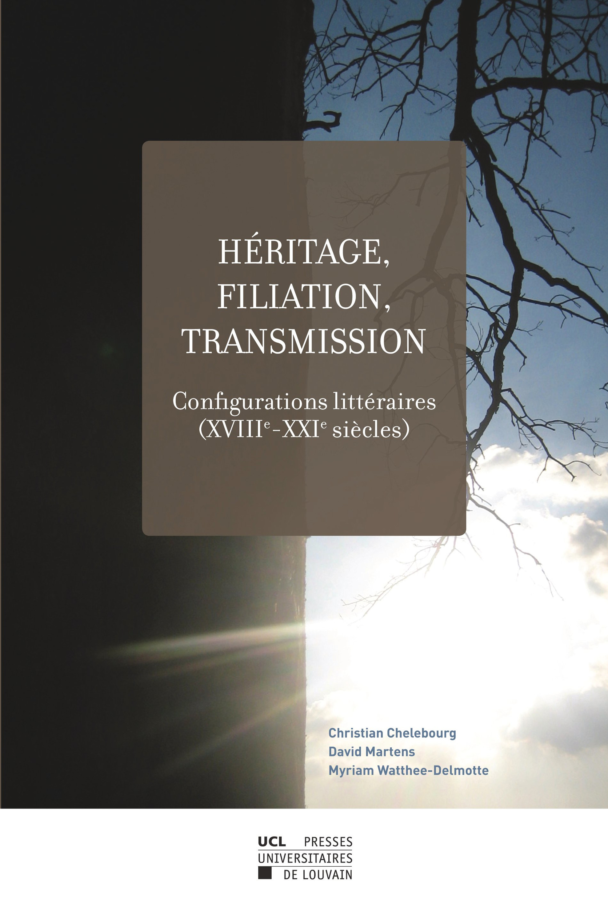 ebook cover of Héritage, filiation, transmission, by Watthee-Delmotte