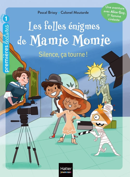 Couverture ebook de Les folles énigmes de Mamie Momie - Silence, ça tourne !  GS/CP - 5-6 ans, de Pascal Brissy