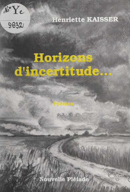 ebook cover of Horizons d'incertitude..., by Henriette Kaisser
