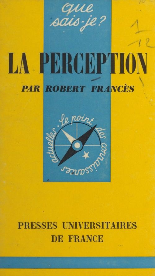 Couverture ebook de La perception, de Robert Frances