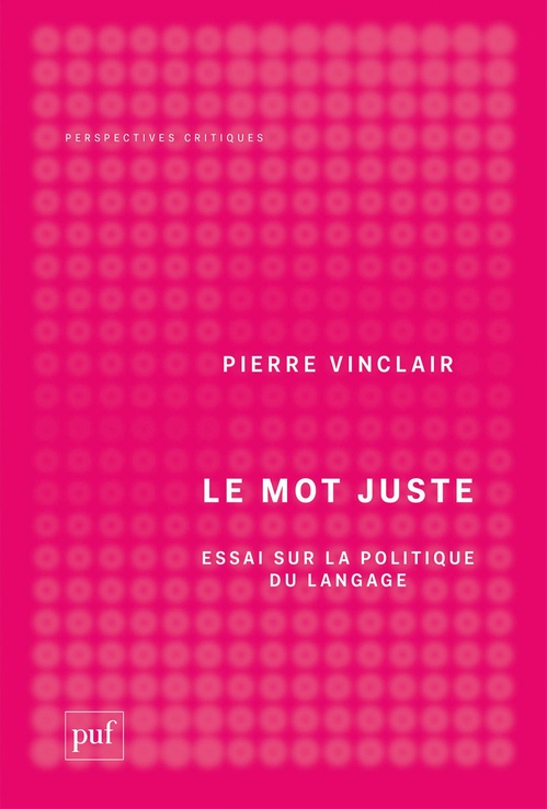 ebook cover of Le mot juste, by Pierre Vinclair