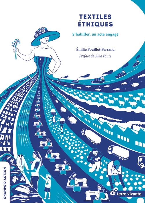 Couverture ebook de Textiles éthiques, de Emilie Pouillot-Ferrand