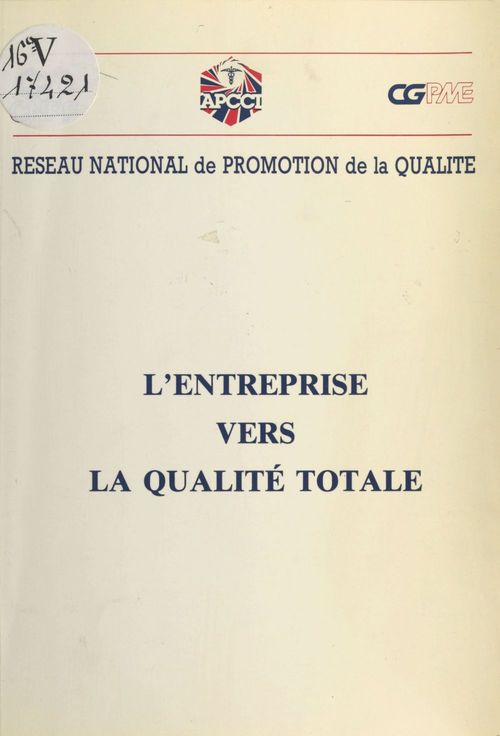 ebook cover of L'Entreprise vers la qualité totale, by Reseau National De La Promotion De La Qu