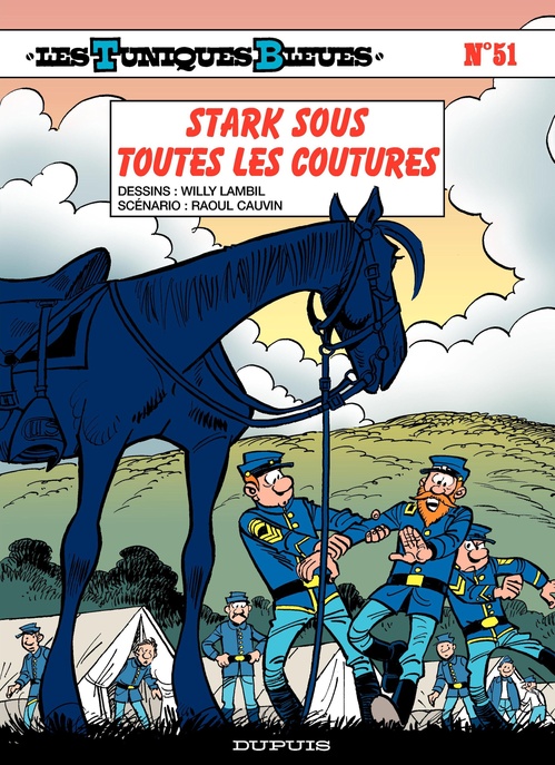 Couverture ebook de Les Tuniques Bleues - Tome 51 - Stark sous toutes les coutures, de Raoul Cauvin, Willy Lambil
