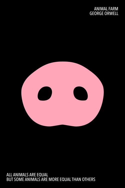 ebook cover of Animal Farm, by George Orwell