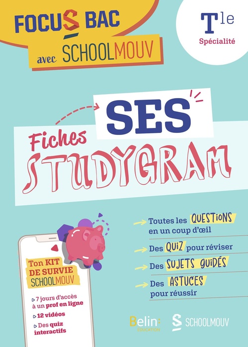 ebook cover of Focus BAC : Fiches Studygram SES - Spécialité Terminale, by Stéphanie Fraisse d'Olimpio