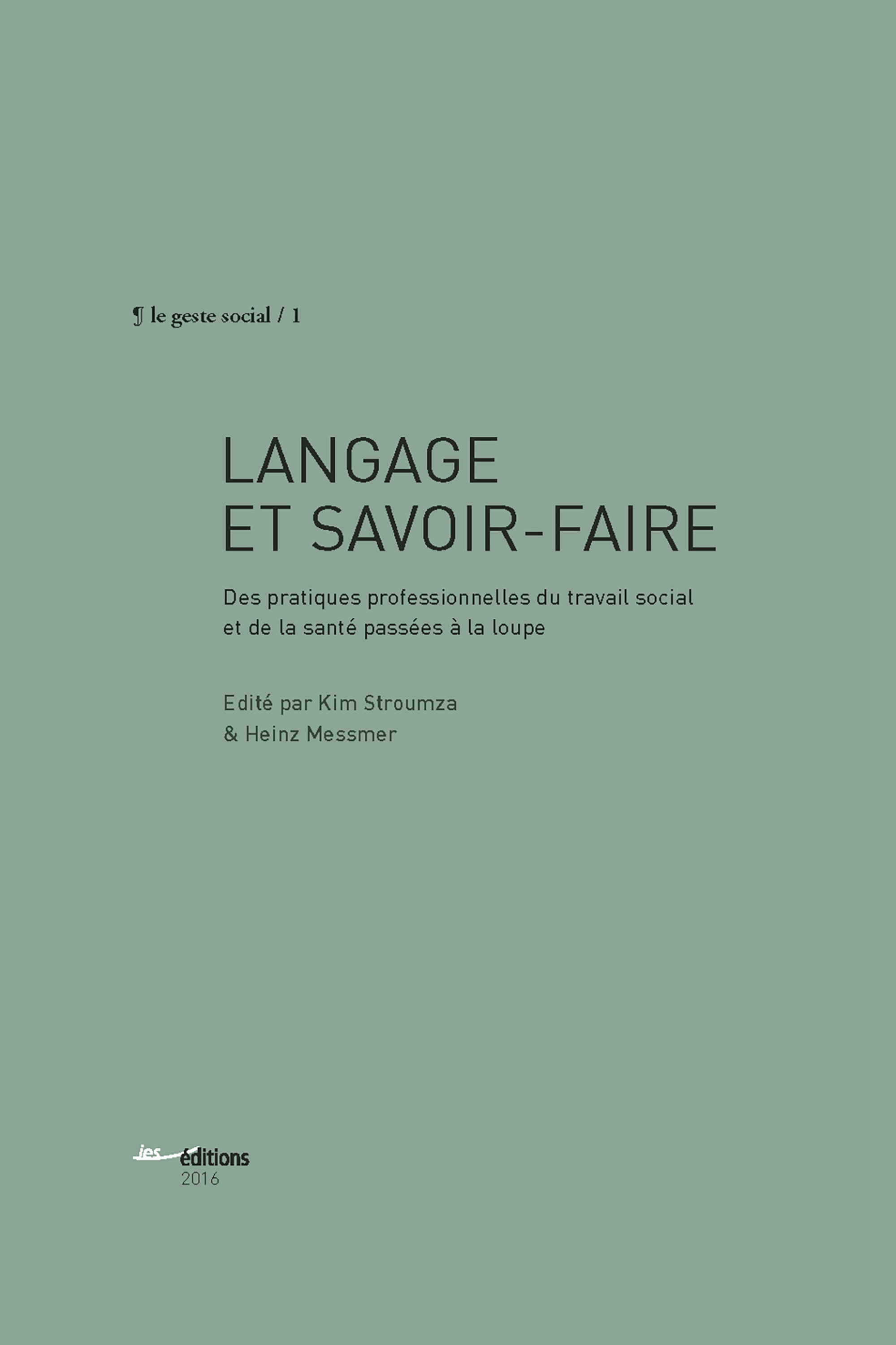 ebook cover of Langage et savoir-faire, by Kim Stroumza