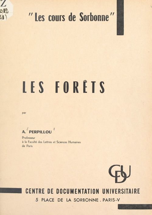 Couverture ebook de Les forêts, de Aime Perpillou