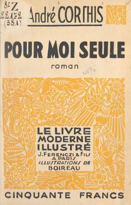 ebook cover of Pour moi seule, by Andre Corthis