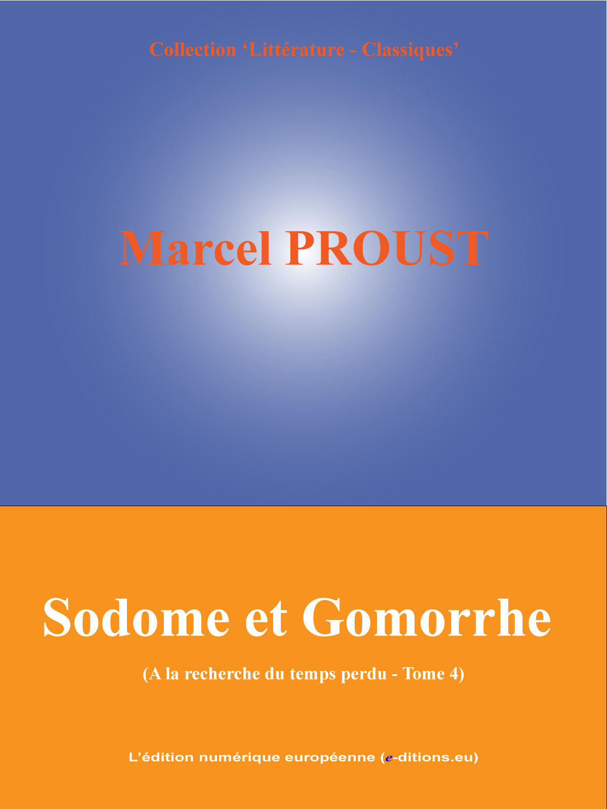 Couverture ebook de Sodome et Gomorrhe, de Marcel Proust