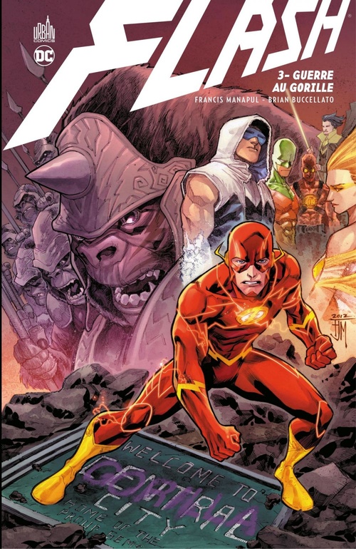 Couverture ebook de Flash - Tome 3 - Guerre au gorille, de Brian Buccellato, Francis Manapul