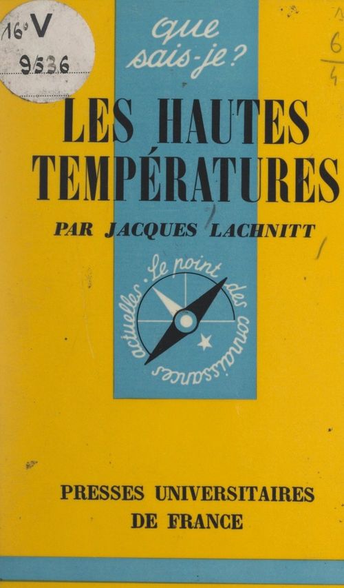 Couverture ebook de Les hautes températures, de Jacques Lachnitt
