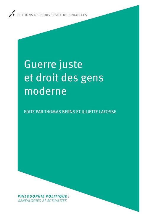 Couverture ebook de Guerre juste et droit des gens moderne, de N.C.