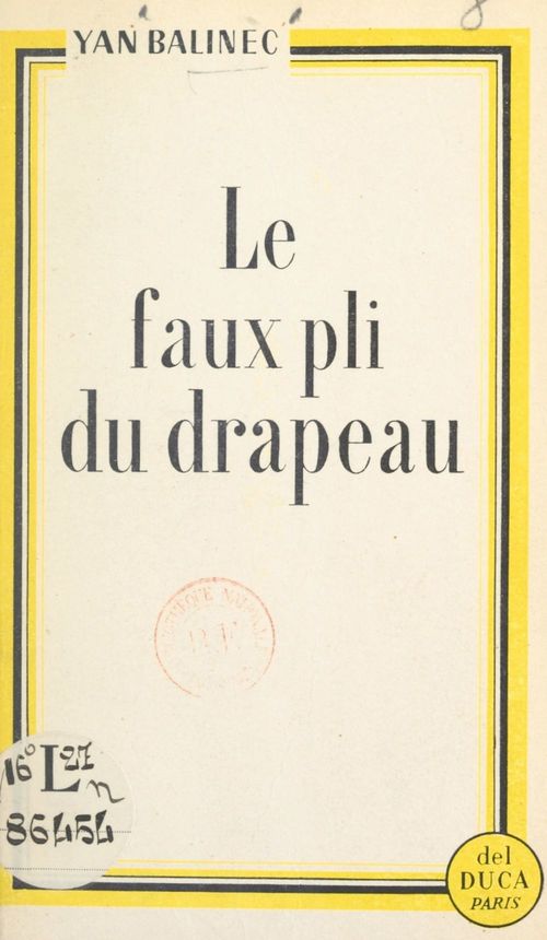 Couverture ebook de Le faux pli du drapeau, de Yan Balinec