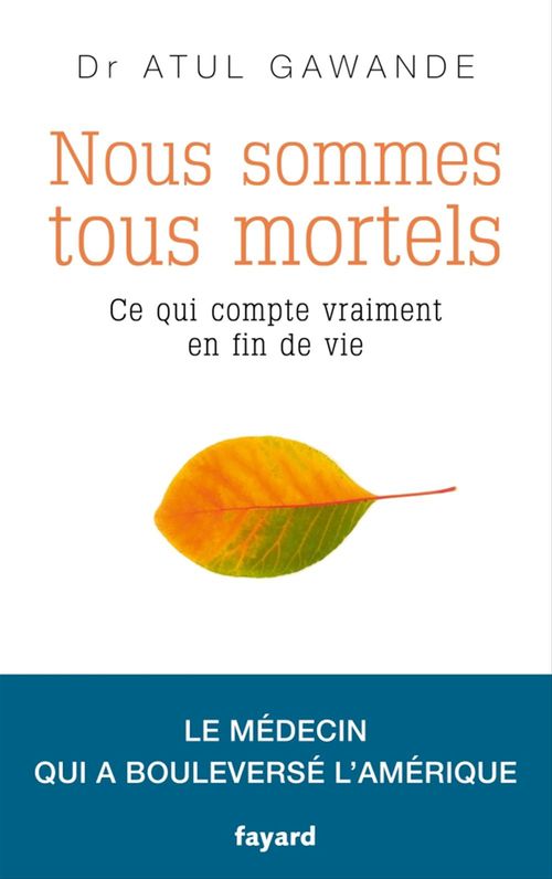 ebook cover of Nous sommes tous mortels, by Atul GAWANDE