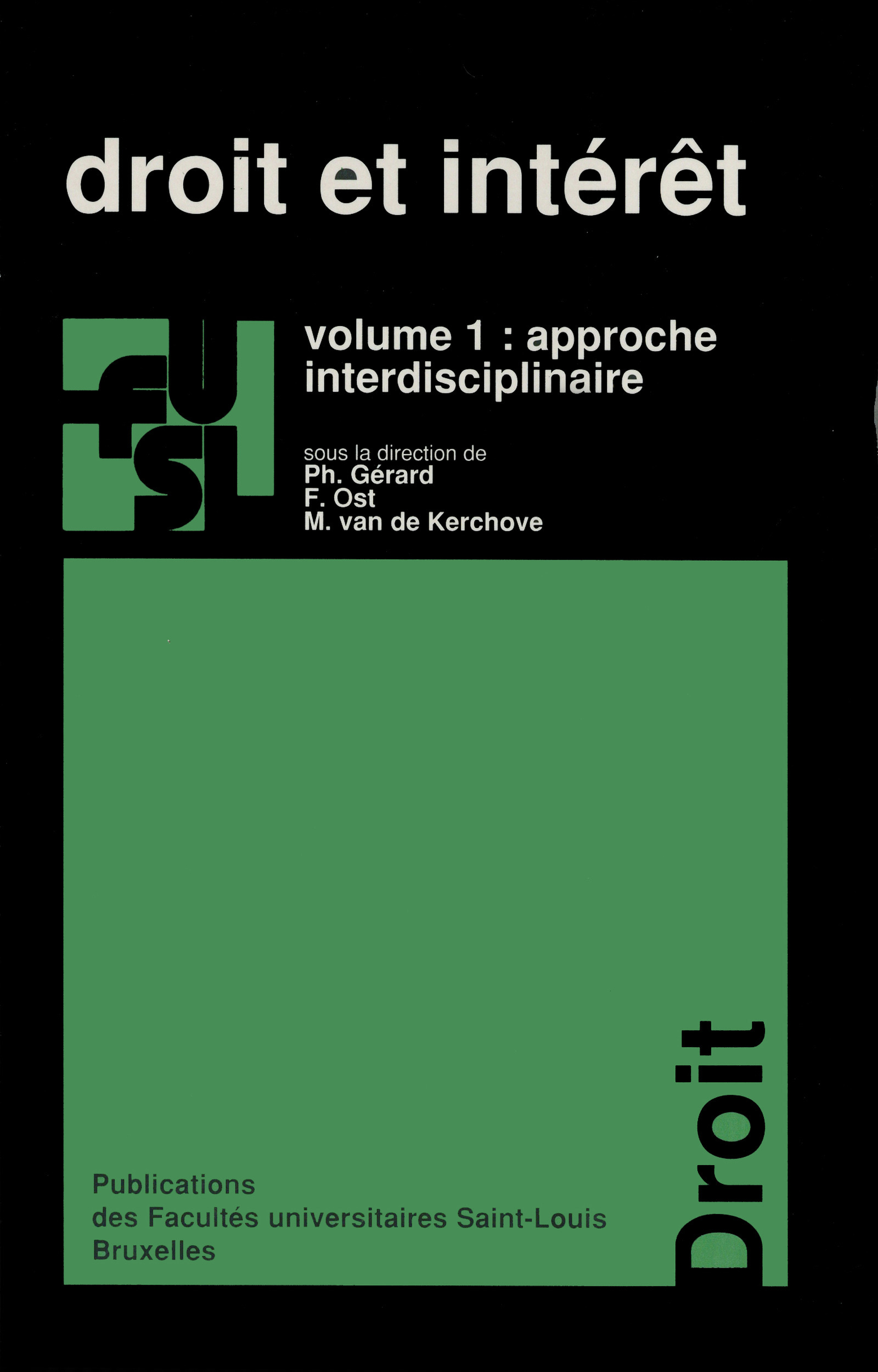 Couverture ebook de Droit et intérêt - vol. 1, de