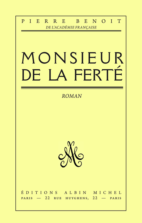 ebook cover of Monsieur de La Ferté, by Pierre Benoit