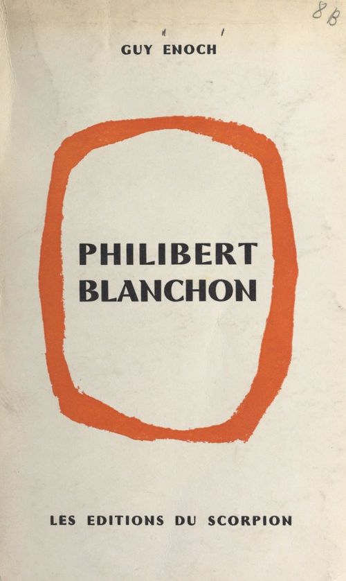 ebook cover of Philibert Blanchon, by Guy Enoch