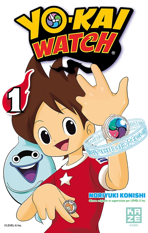 Couverture ebook de Yo-Kai Watch T01, de Noriyuki Konishi