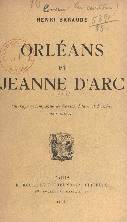 Couverture ebook de Orléans et Jeanne d'Arc, de Henri Baraude