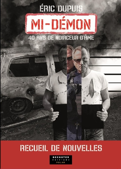 Couverture ebook de Mi-demon : recueil de nouvelles policieres, de Eric Dupuis