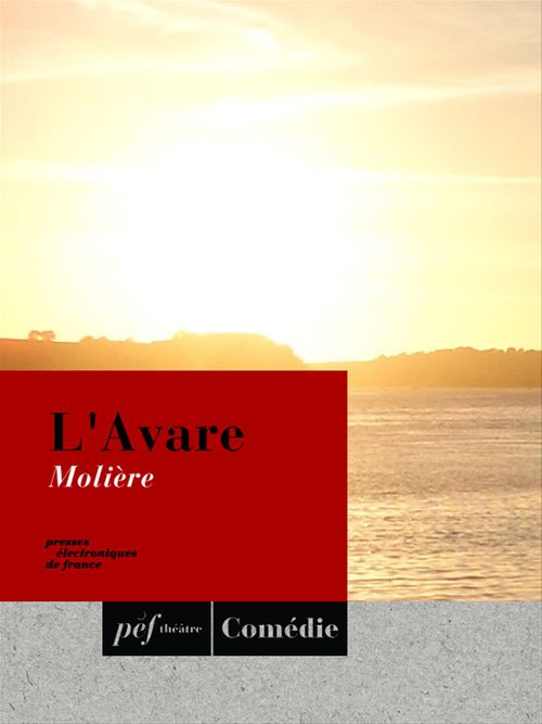 ebook cover of L'Avare, by Molière