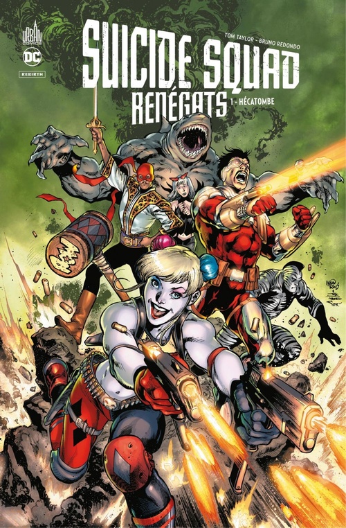 Couverture ebook de Suicide Squad - Renégats - Tome 1 - Hécatombe, de Bruno Redondo, Tom Taylor