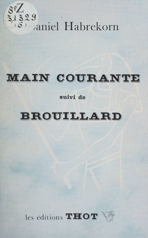 ebook cover of Main courante, by Daniel Habrekorn