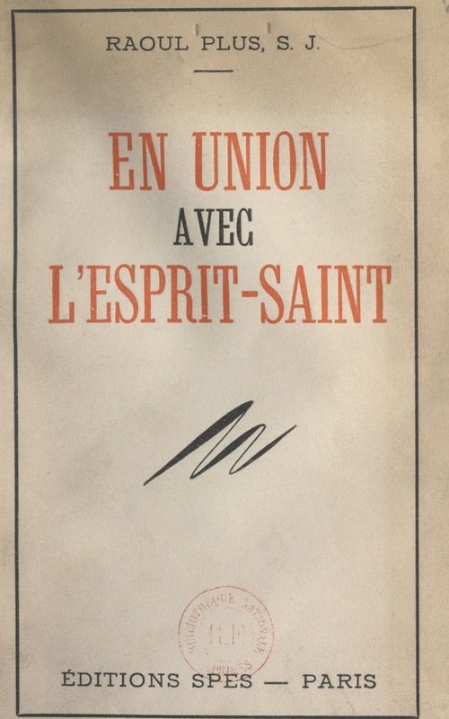 Couverture ebook de En union avec l'Esprit-Saint, de Raoul Plus