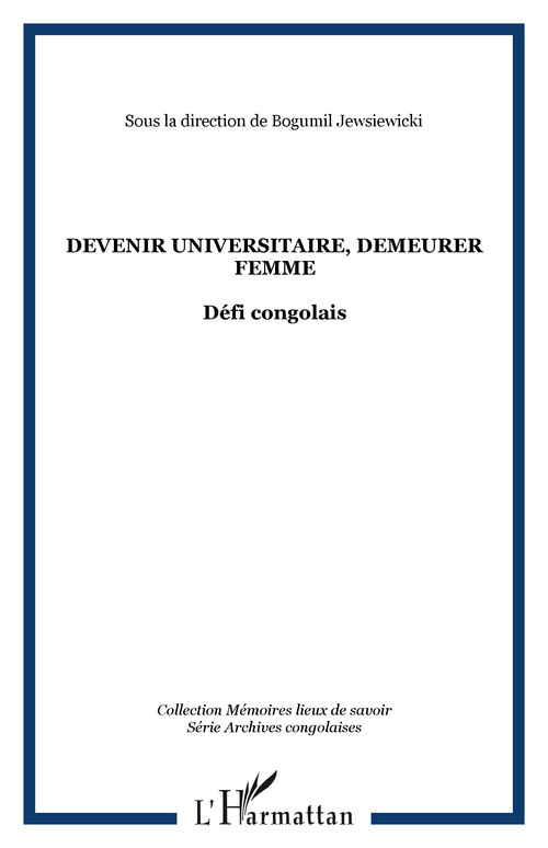 Couverture ebook de Devenir universitaire, demeurer femme, de Collectif