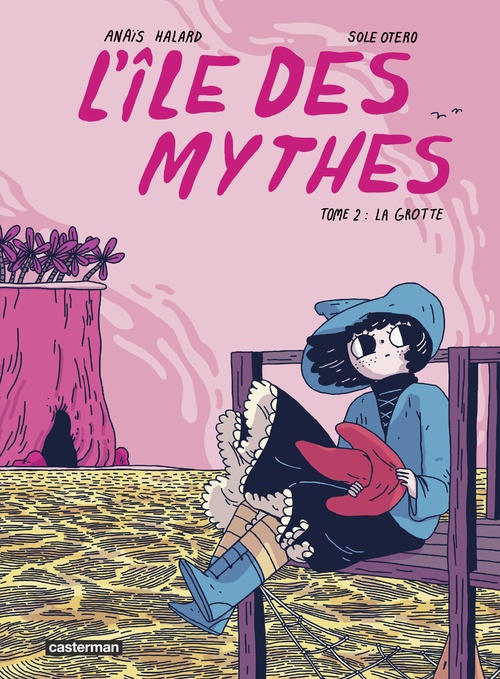 ebook cover of L'Île des mythes (Tome 2) - La grotte, by Anaïs Halard, Sole Otero