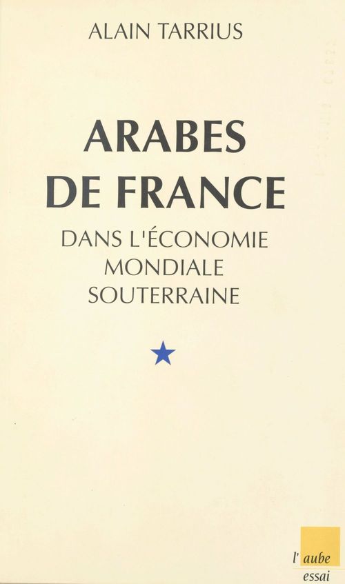 Couverture ebook de Arabes de France dans l'économie mondiale souterraine, de Alain Tarrius