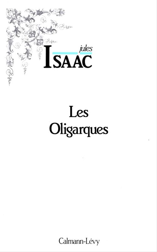 Couverture ebook de Les Oligarques, de Jules Isaac