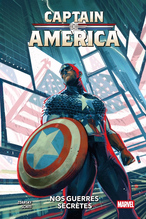 ebook cover of Captain America (2025) T01, by Chip Zdarsky, Valerio Schiti
