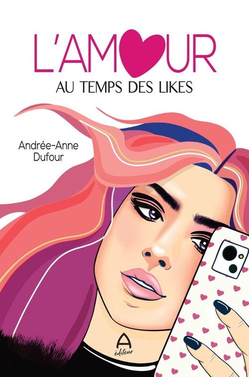 Couverture ebook de L'amour au temps des likes, de Andrée-Anne Dufour