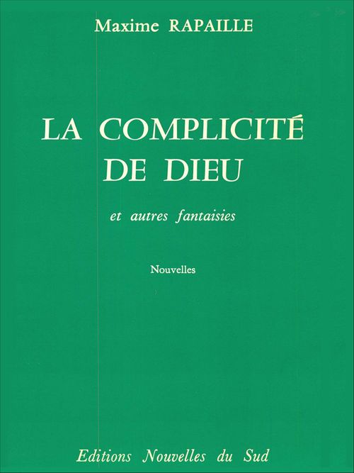 Couverture ebook de La complicité de Dieu, de Maxime Rapaille
