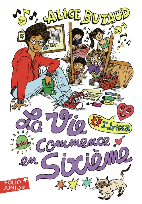 ebook cover of La vie commence en sixième (Tome 2) - Idrissa, by Alice Butaud
