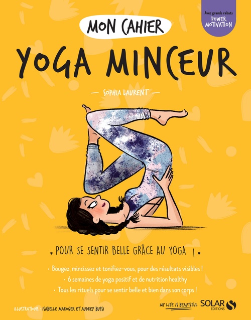 Couverture ebook de Mon cahier Yoga minceur, de Sophia Laurent