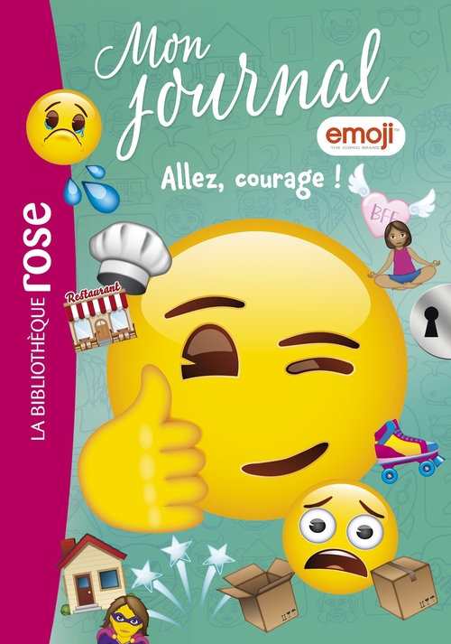 ebook cover of Emoji TM mon journal 14 - Allez, courage !, by Catherine Kalengula