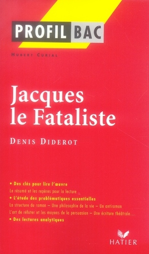 Couverture ebook de Profil - Diderot (Denis) : Jacques le Fataliste, de Hubert Curial