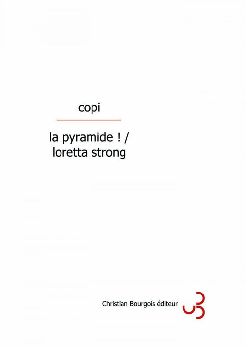 ebook cover of La pyramide/Loretta Strong, by Copi