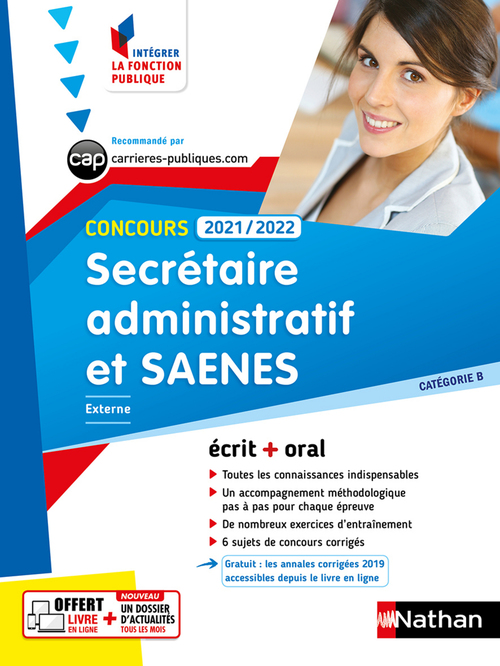 ebook cover of Concours Secrétaire administratif et SAENES - EPUB, by Annie Dubos, Eric Favro, Olivia Lenormand, Adeline Munier, Annie Zwang