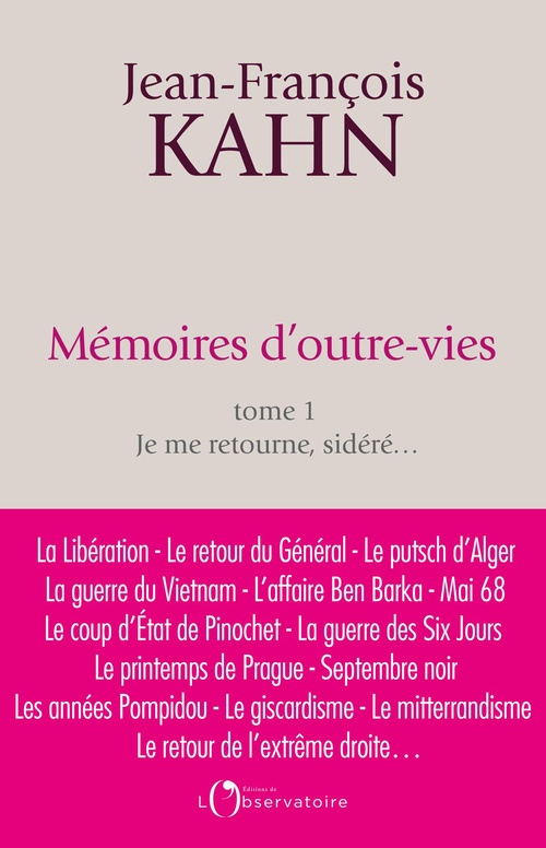 Couverture ebook de Je me retourne, sidéré..., de Jean-François Kahn