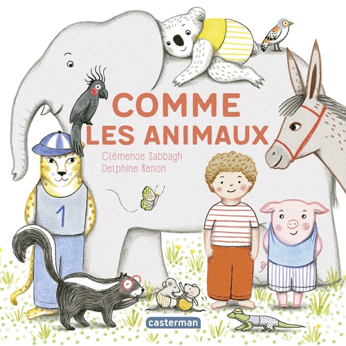 Couverture ebook de Mes imagiers tout carrés - Comme les animaux, de Clémence Sabbagh, Delphine Renon