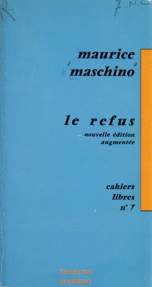 ebook cover of Le refus, by Maurice Maschino