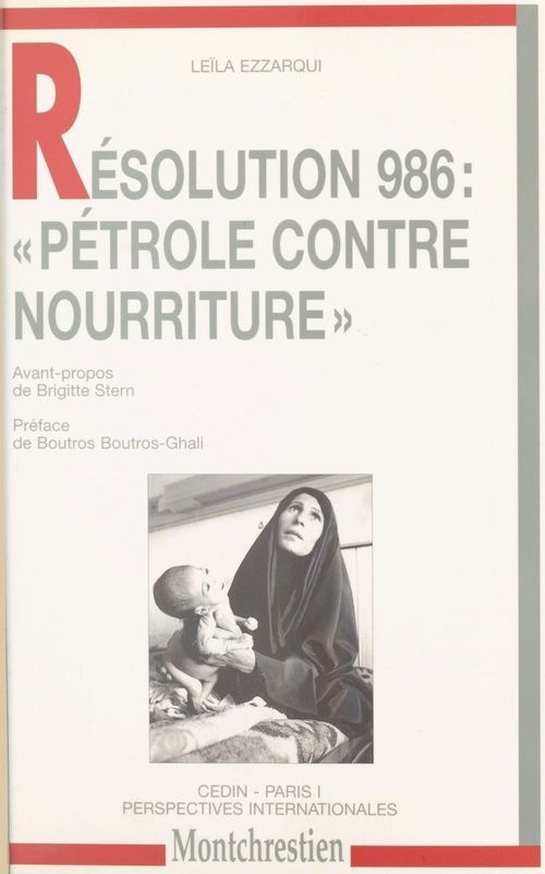 Couverture ebook de Résolution 986 : «Pétrole contre nourriture», de Ezzarqui Leila